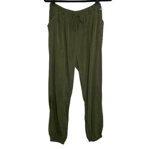 PINK Victoria's Secret Army Green Easy Jogger Small